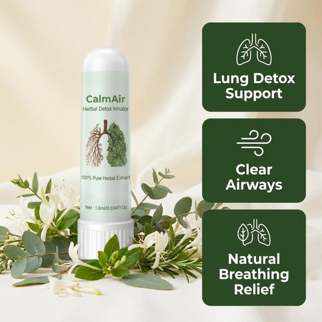 CalmAir™ Lung Detox Inhaler | 97% fewer harmful substances, breathe freely in just 15 minutes!