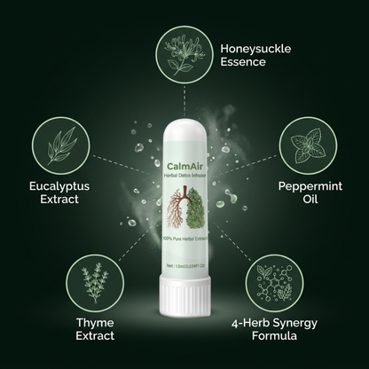 CalmAir™ Lung Detox Inhaler | 97% fewer harmful substances, breathe freely in just 15 minutes!
