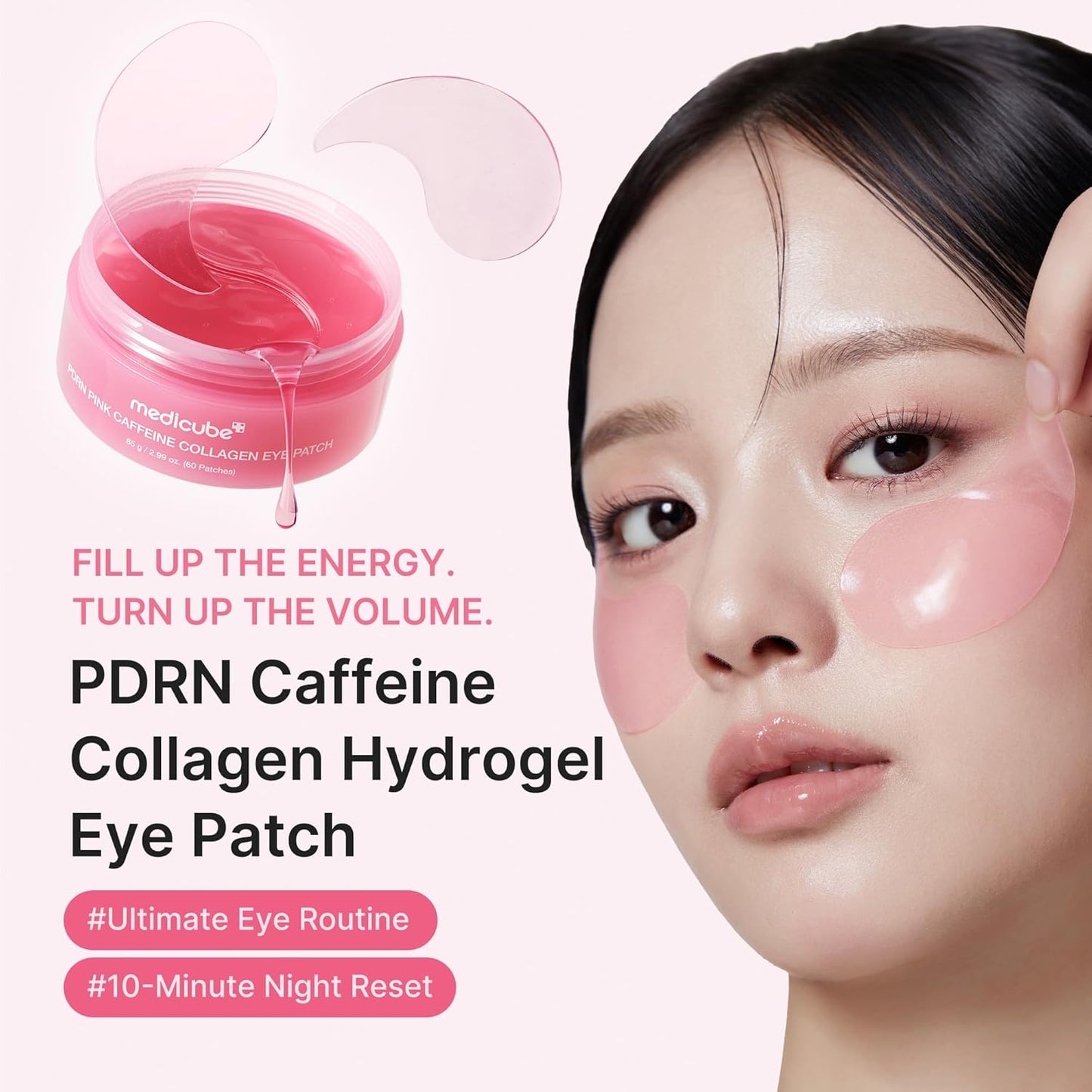 PDRN Pink Caffeine Collagen Eye Patches