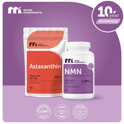 Brooke's Anti-Aging Bundle: Astaxanthin Softgels & NMN Complex
