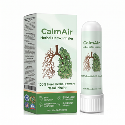 CalmAir™ Lung Detox Inhaler | 97% fewer harmful substances, breathe freely in just 15 minutes!