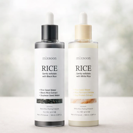 Black & White Rice Peeling Ampoule Duo